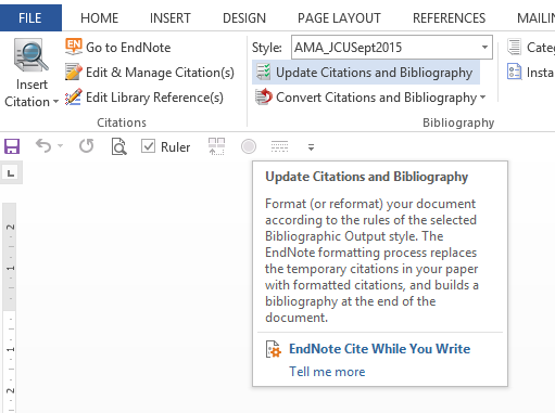 add works cited in word for mac